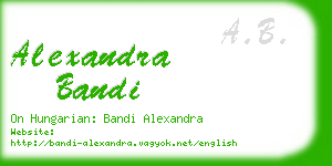 alexandra bandi business card